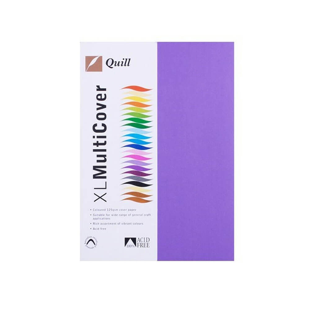 Quill Cover Paper A4 125GSM (250 pk)