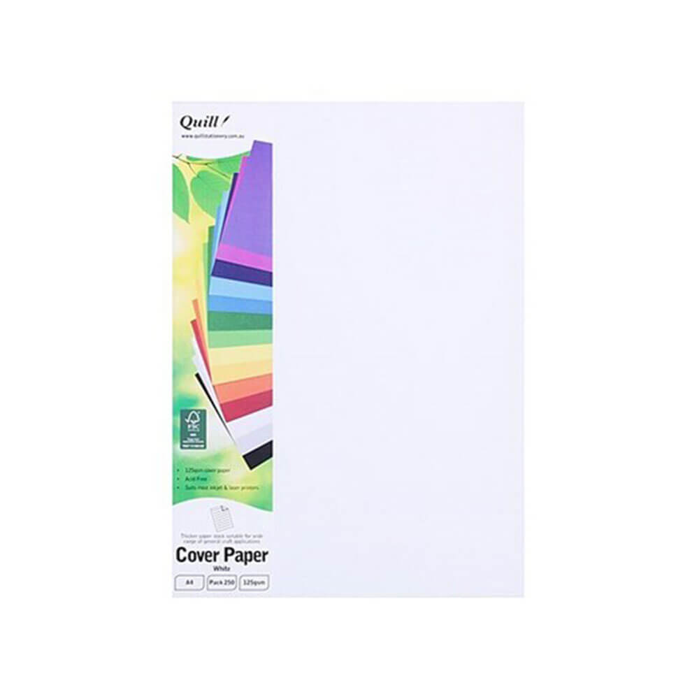 Papier pokrywy piórek A4 125GSM (250pk)