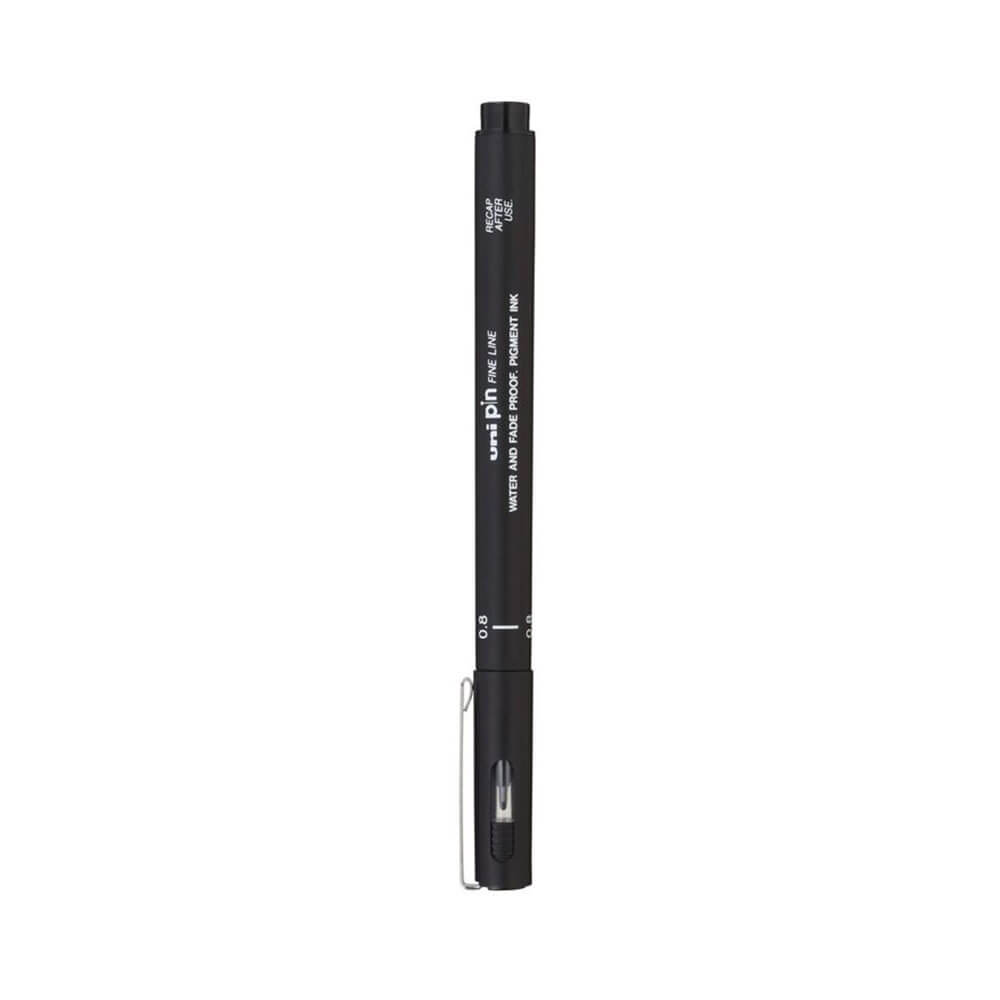 Uni-ball stift fineliner penna svart (plånbok på 3)