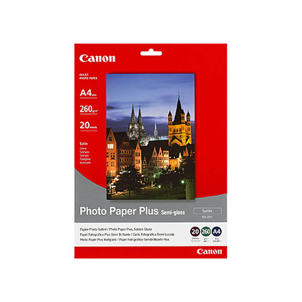 Canon semi -brilho papel fotográfico 260gsm 20pk