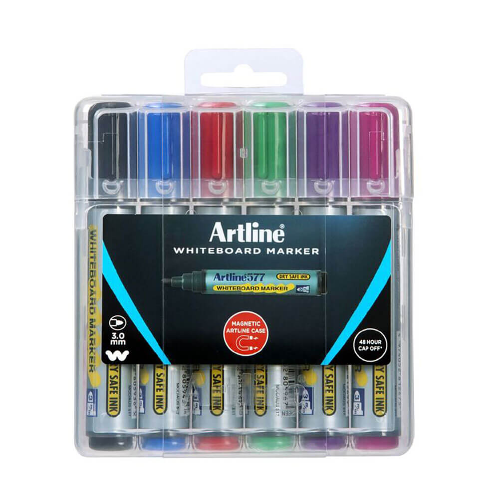 Artline whiteboard marker in harde case 2mm diverse