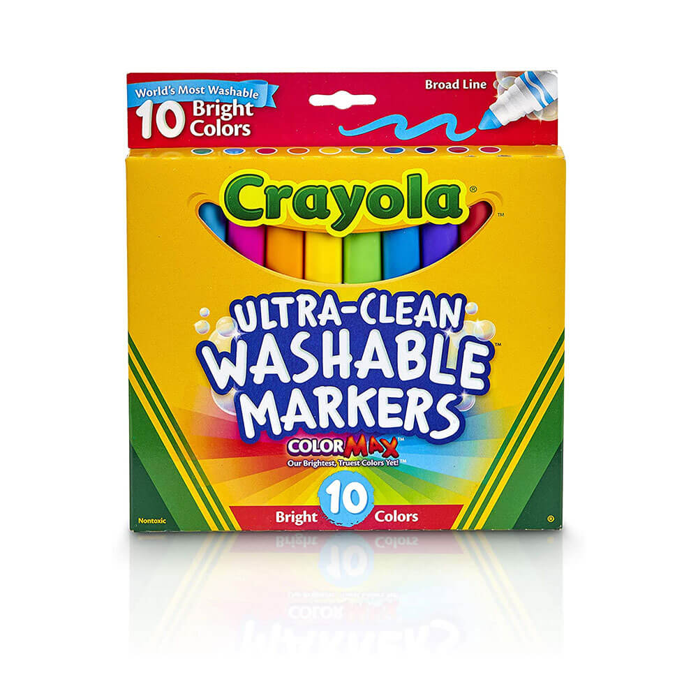 Crayola Waslable Broadline Marker 10pk