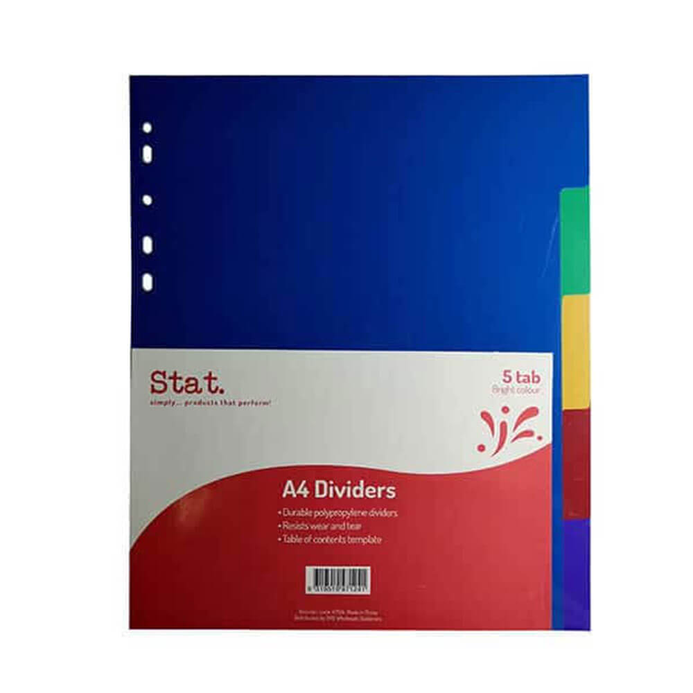 Stat Plastic Dividers A4 (gekleurd)