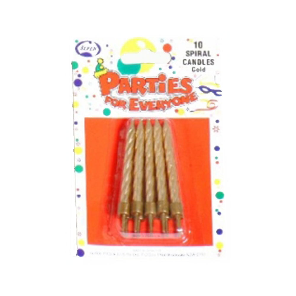 Bougies d'anniversaire en spirale Alpen 10pcs