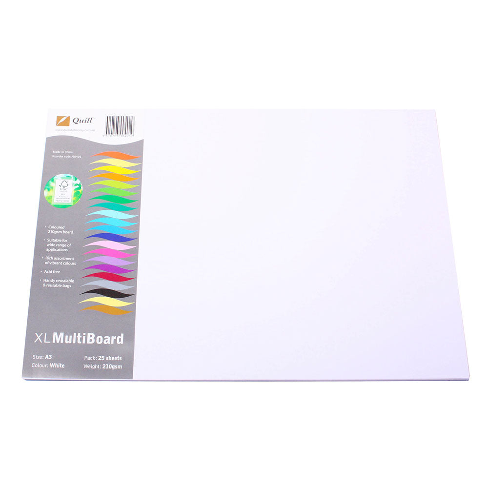 Quill A3 Cardboard 210GSM (pakket van 25)