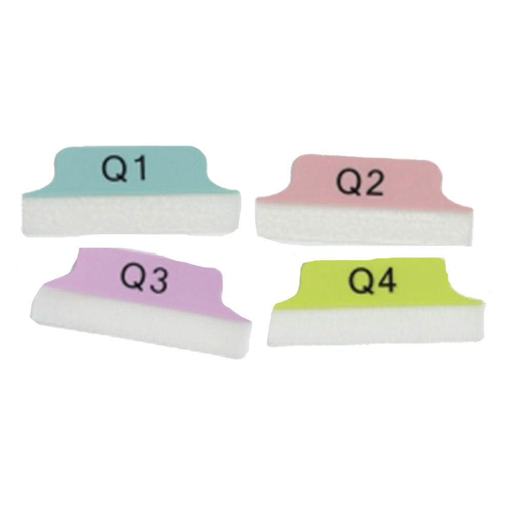 Marginalkvarter Q1-Q4-flikar 24 st (64x26mm)