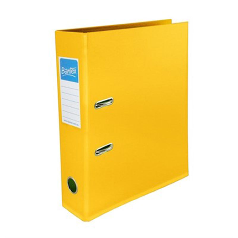 Bantex A4 Vibrant Level Arch File 70mm (Yellow)