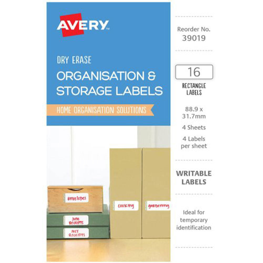 Avery Cancella organizza etichette 16pcs (89x32mm)