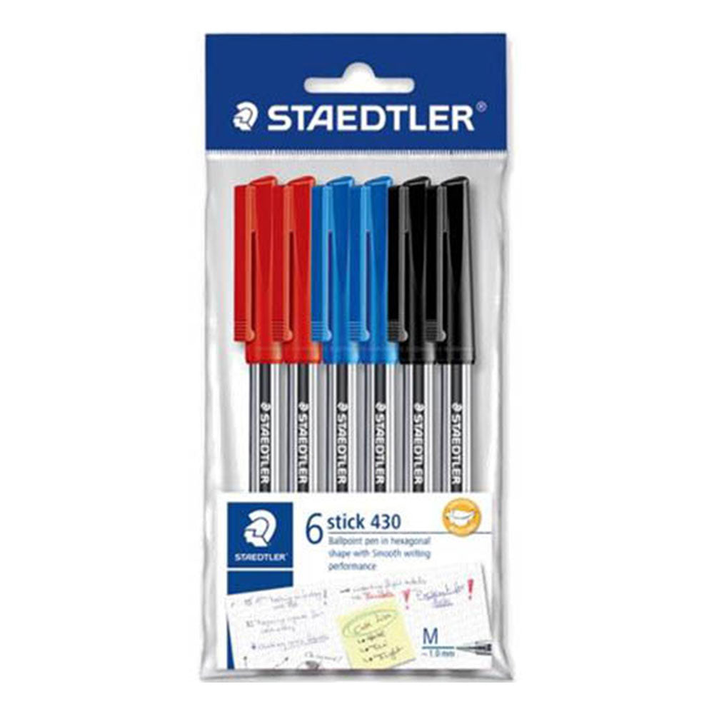  Staedtler Kugelschreiber, mittelgroß, im Polybeutel