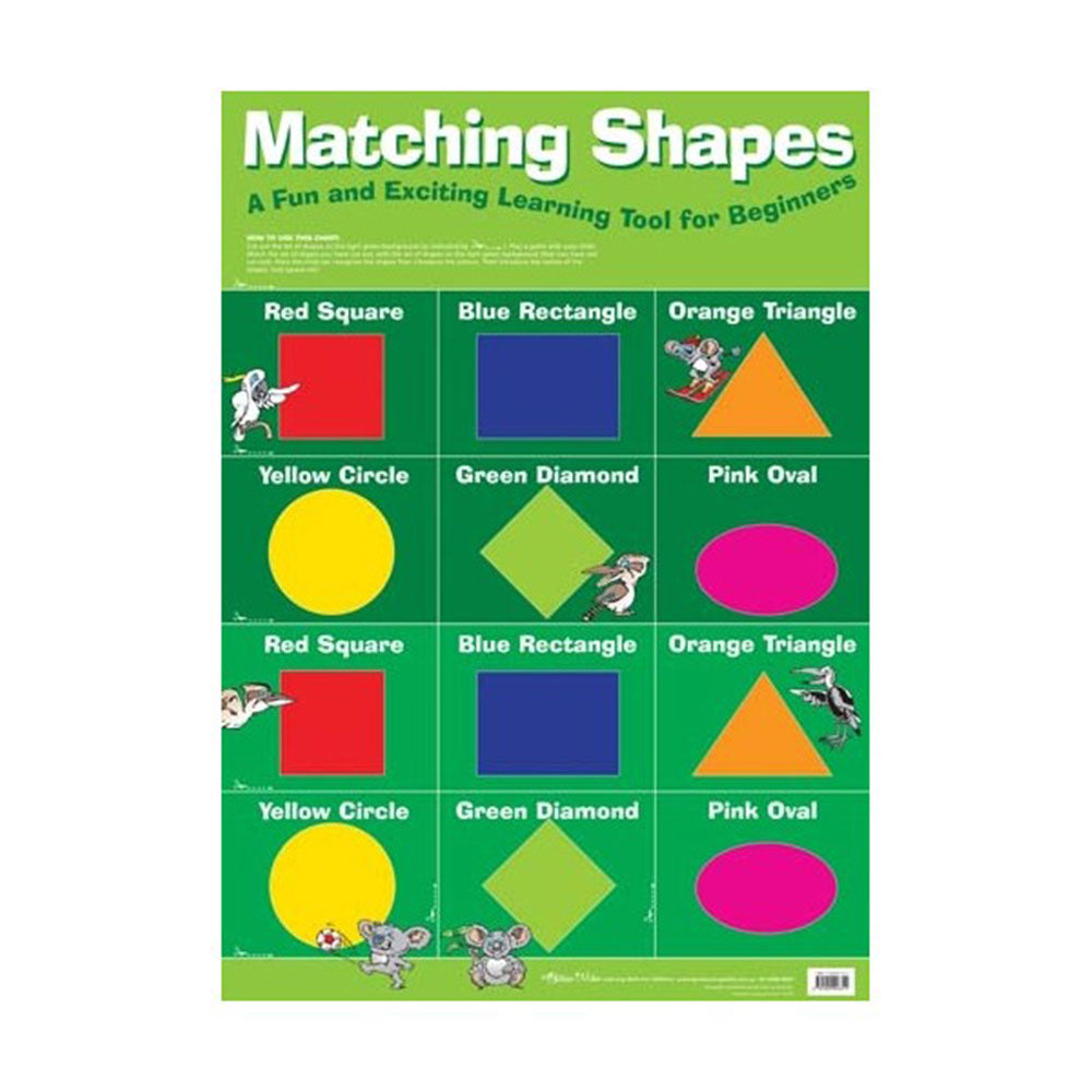 Gllian Miles Matching Shapes Wall Chart