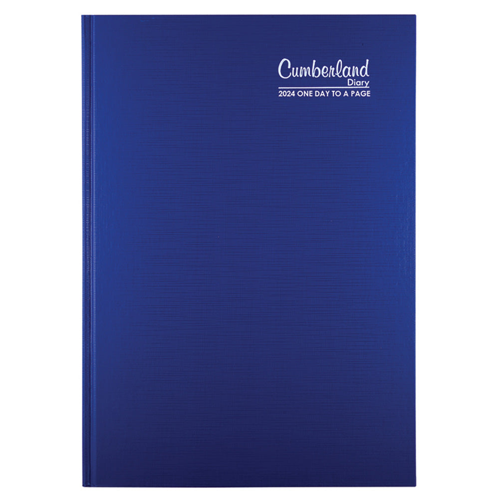 Cumberland Premium Casebound A4 2024 Diario (blu)