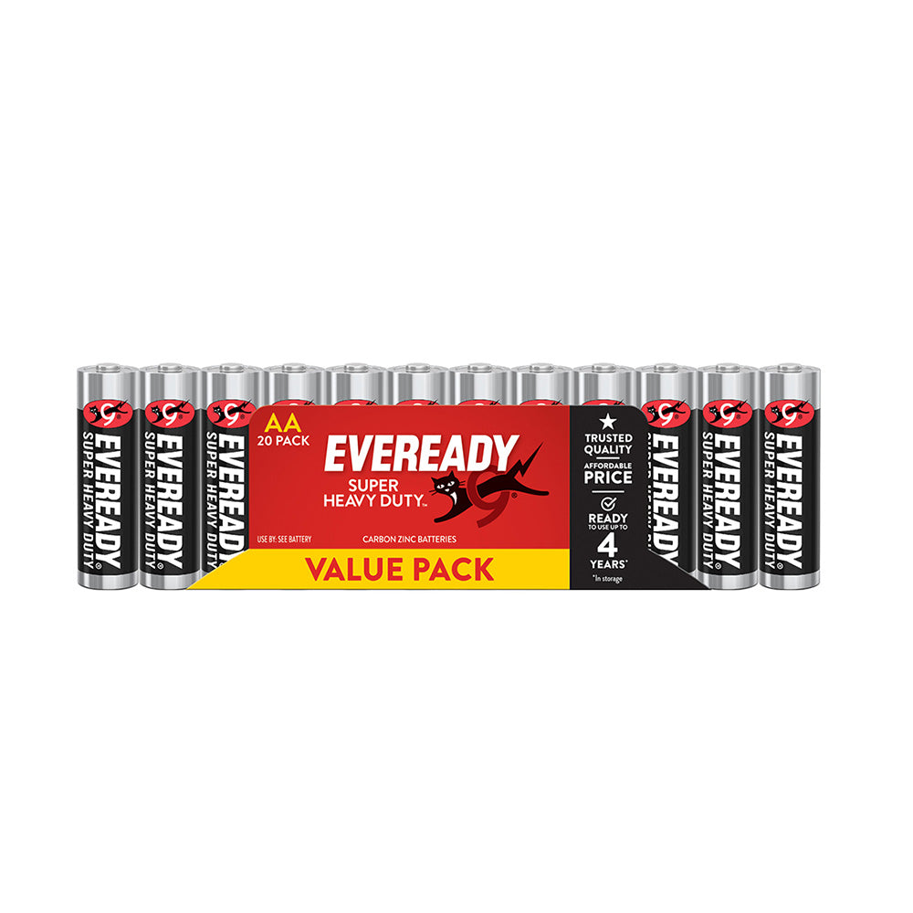 Everady Super Heavy Duty Battery 20 Stk (svart)