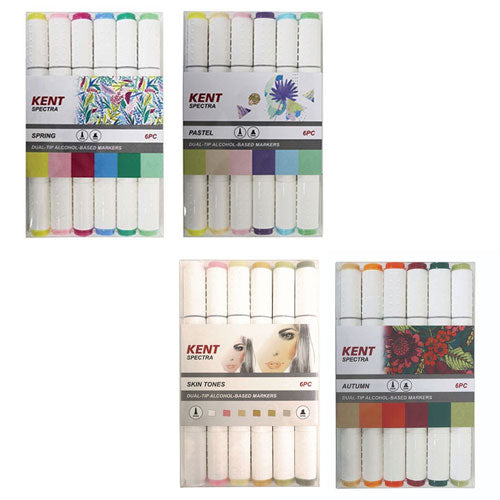 Kent Spectra Graphic Design Marker Set 6pcs