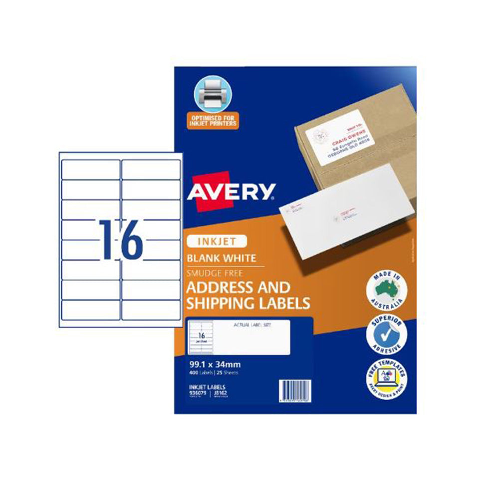 Avery Inkjet Address Label 25pcs