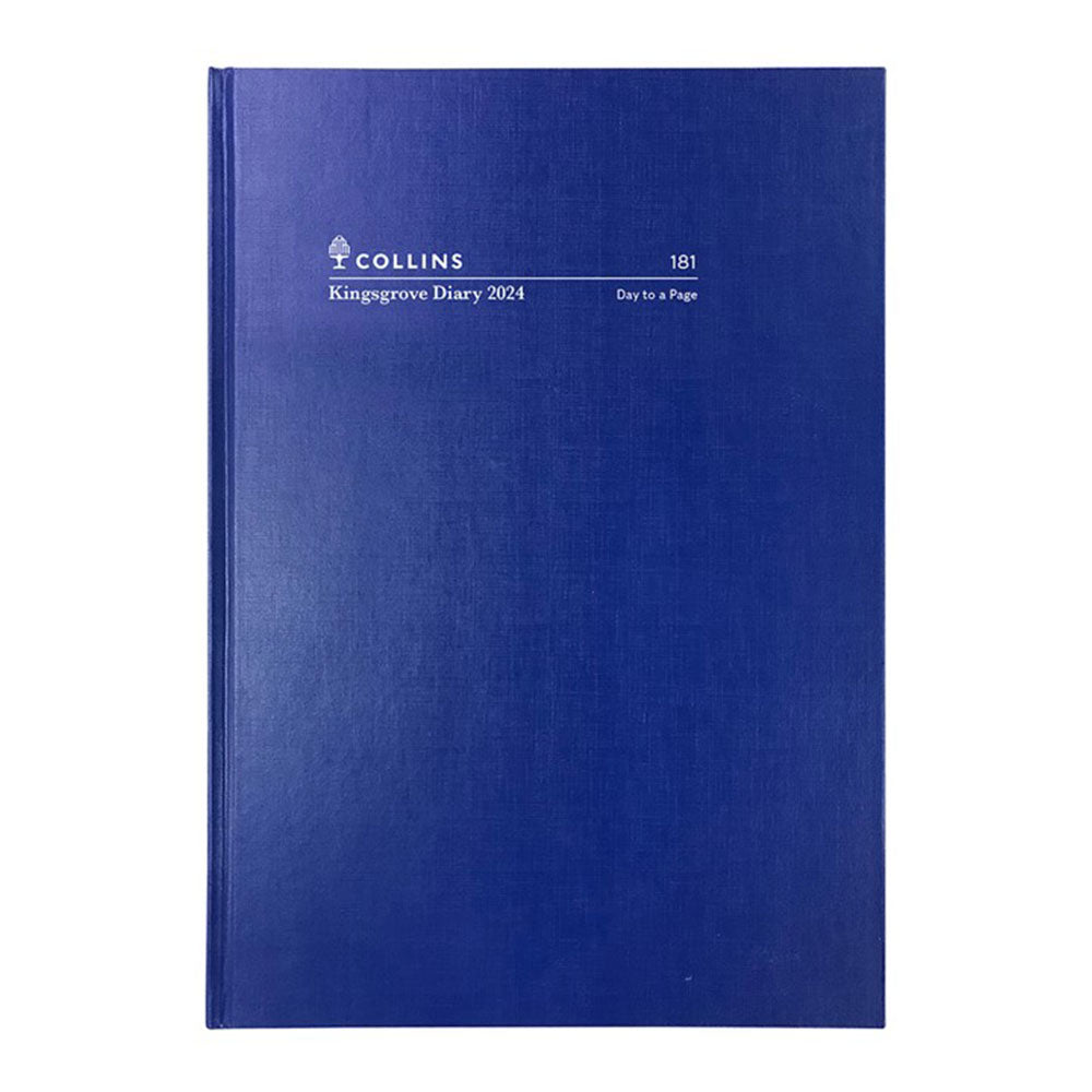 Collins Debden Kingsgrove A5 2024 Diary (Blue)