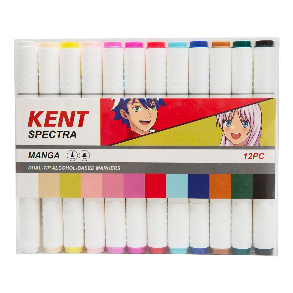 Conjunto de marcadores de design gráfico de espectros Kent 12pcs