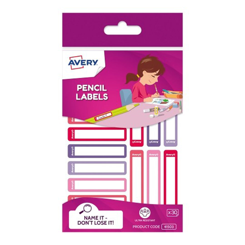 Avery Rectangle Lapencil Etiqueta 30pcs