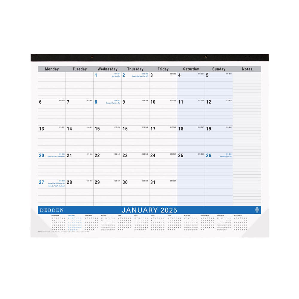 Debden Desk Top MTV 2025 Planner (420x594mm)