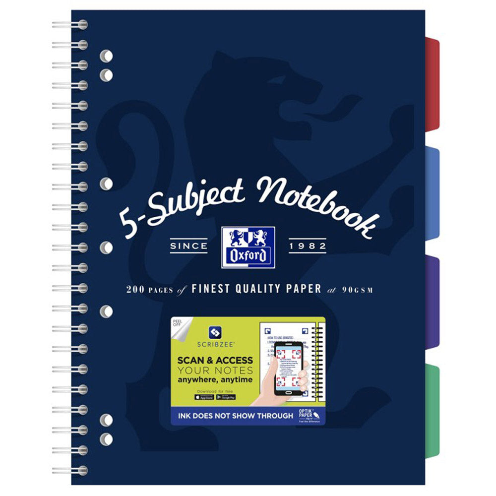 Oxford Scribzee Compatible A4 Subject Book 200pg