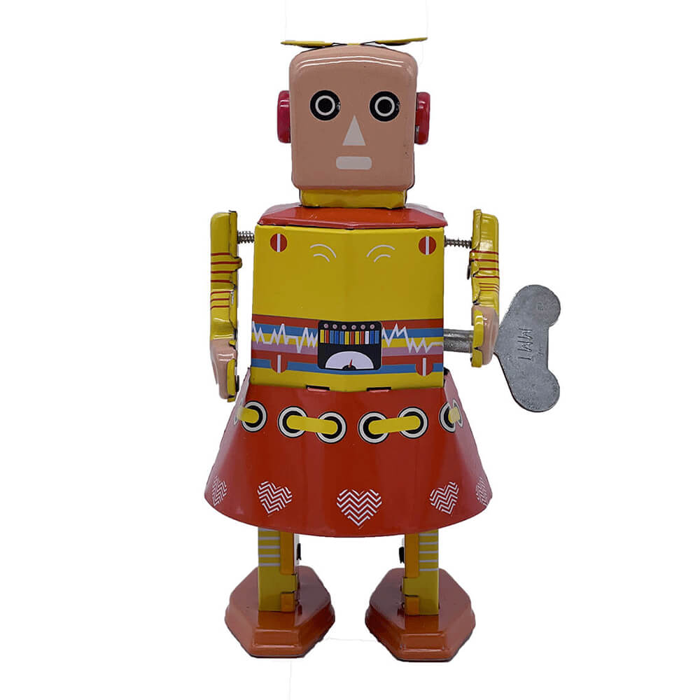 Mr. & Mrs. Tin Robot Toy 15 cm