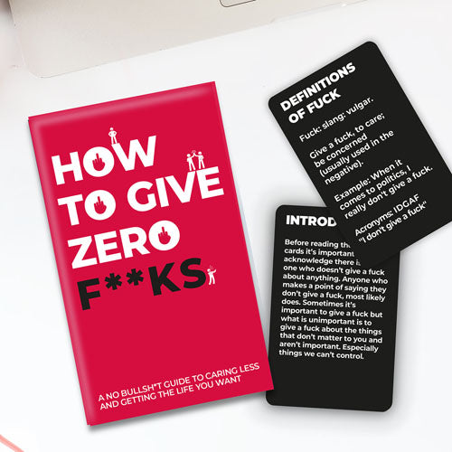 How to Give Zero F**ks Cards