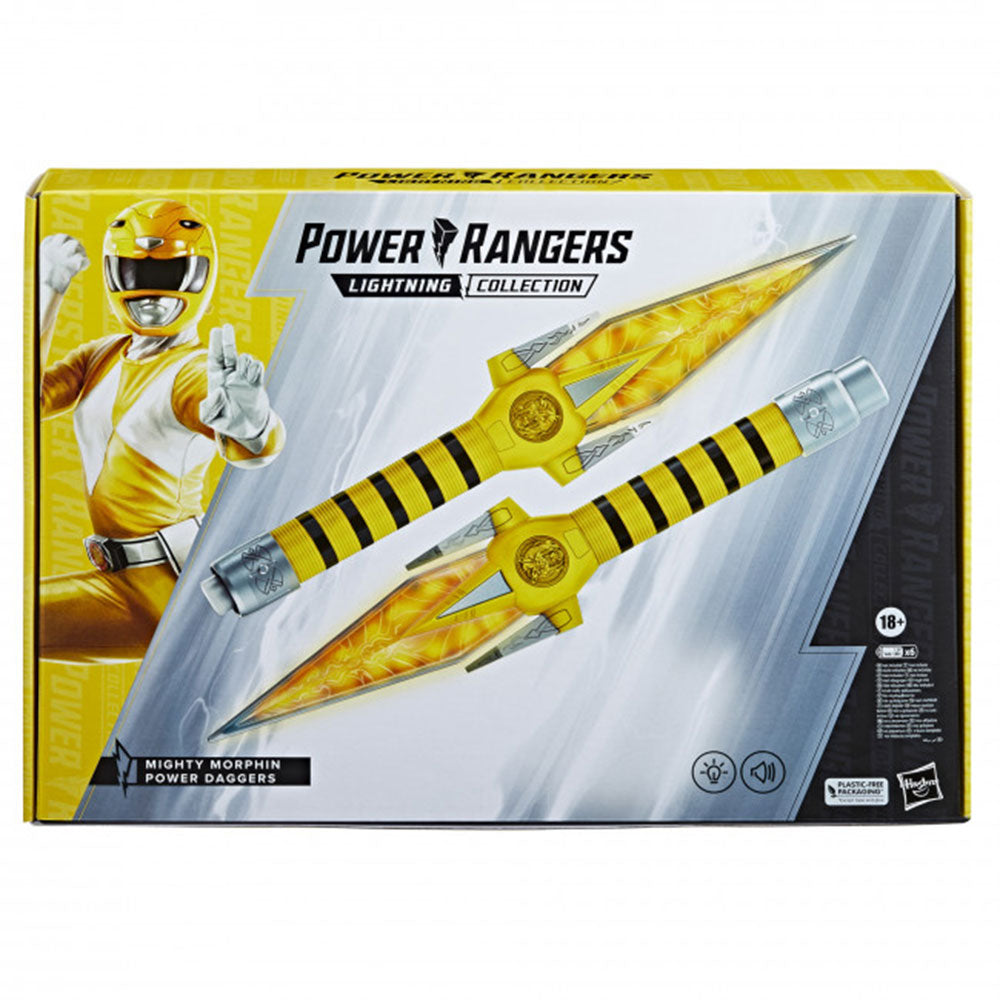 Power Rangers Mighty Morphin Yellow Ranger Power Daggers