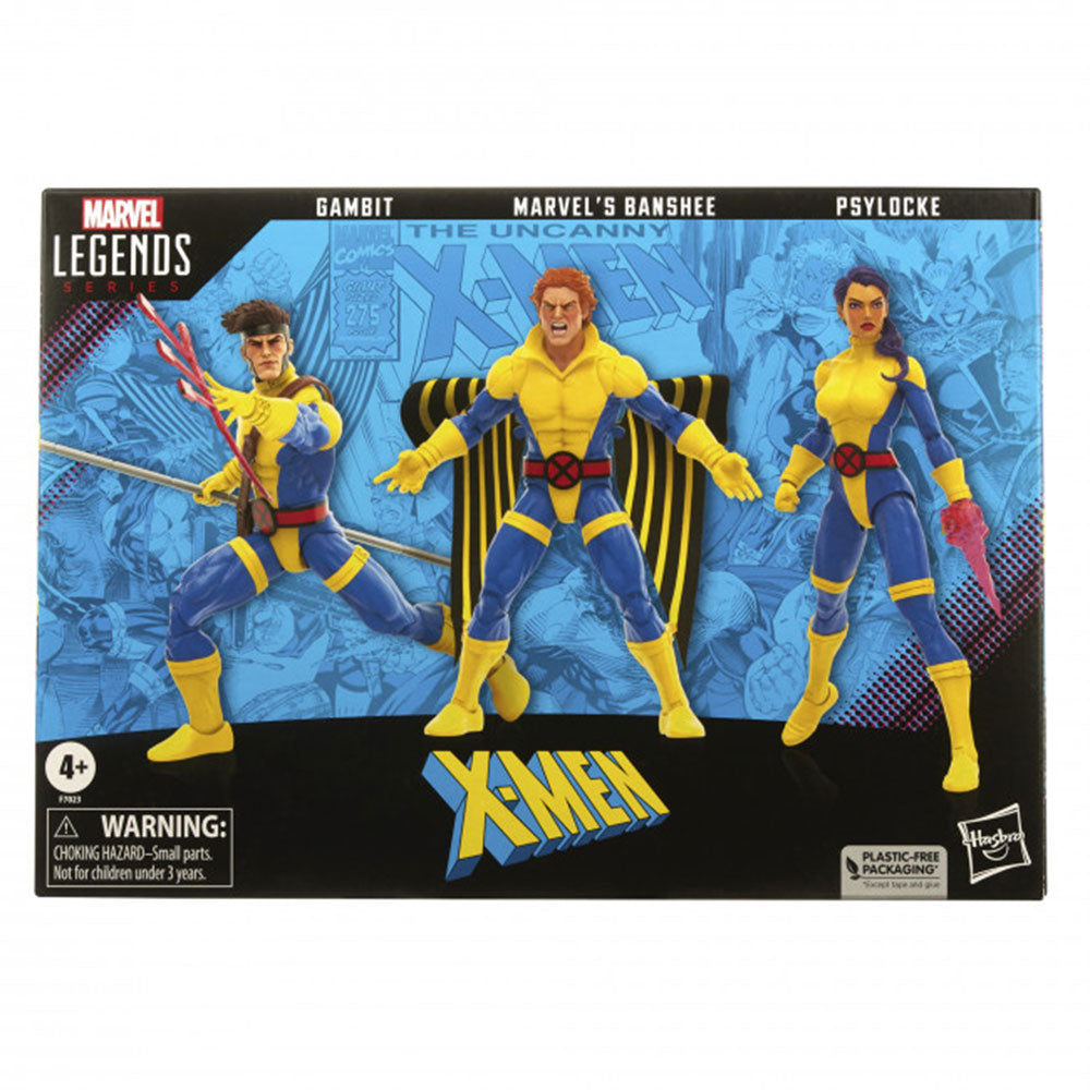 MarvelのX-Menアクションフィギュアは3PCを設定します