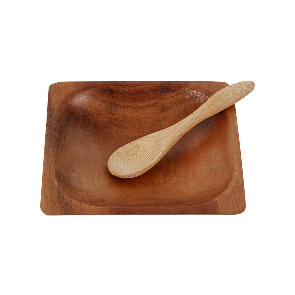 Antonine Acacia Wood Bowl e cucchiaio