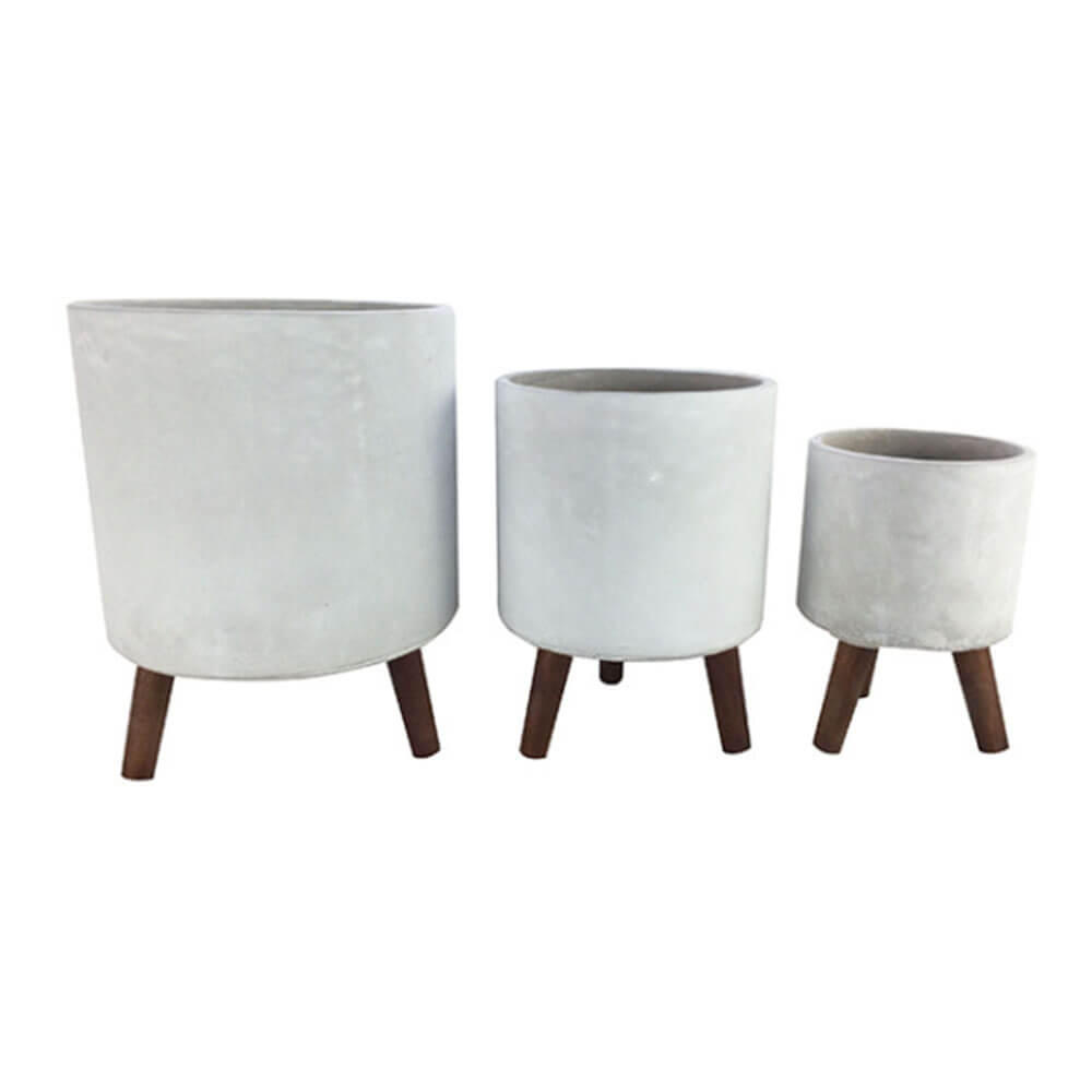 Aster Contrete Planters Set på 3 (25x25x32cm)