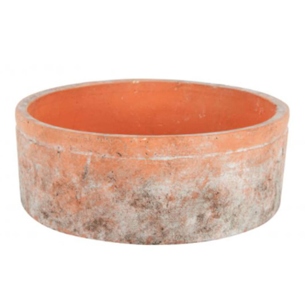 Sersi Antiqued Face Concrete Pot Terrakotta