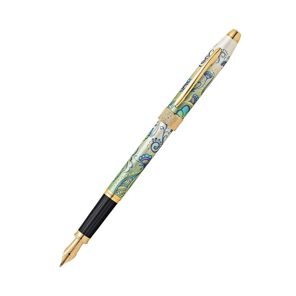 Botanica Green Daylily 23ct Gold Ploated Pen