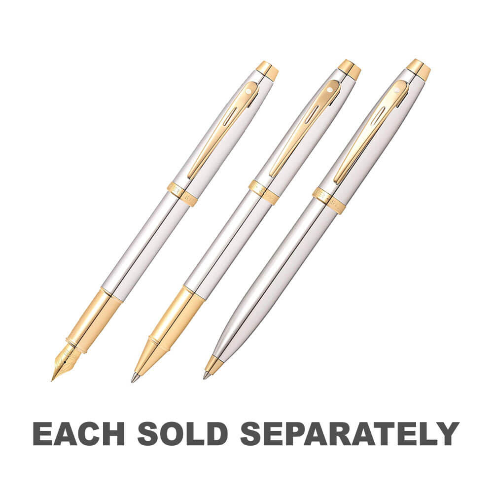 100 Chrome/Gold Trim Plated Pen