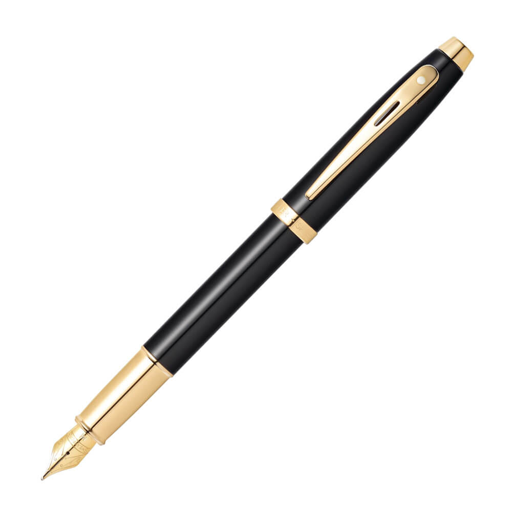  Sheaffer 100 Schwarzlack mit goldenem Füllfederhalter