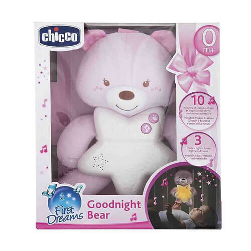 Chicco Toy Goodnight Bear (Pink)