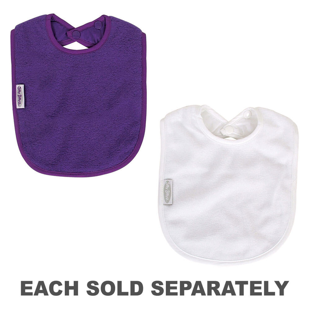 Silly Billyz Fleece Plain Large Bib