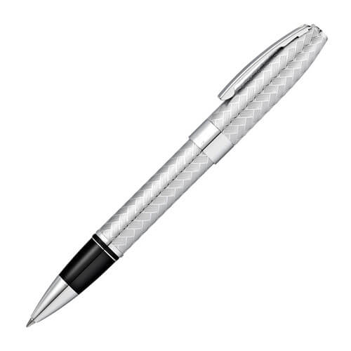 Legacy HP Chrome Chevron Pattern Rollerball Pen