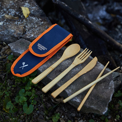 Gentlemen's Hardware Travel Bamboo Cutlery Set