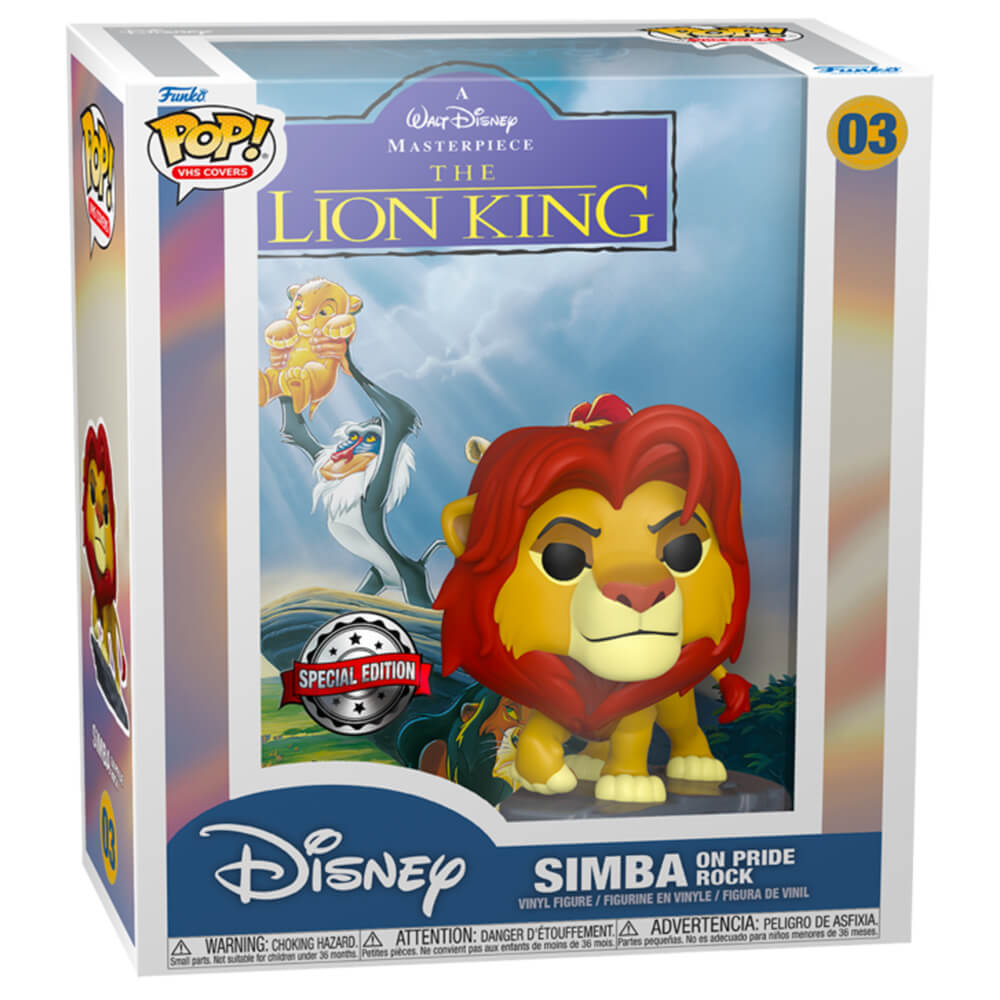 Lion King Simba o Pride Rock Us Exclusive Pop! Okładka