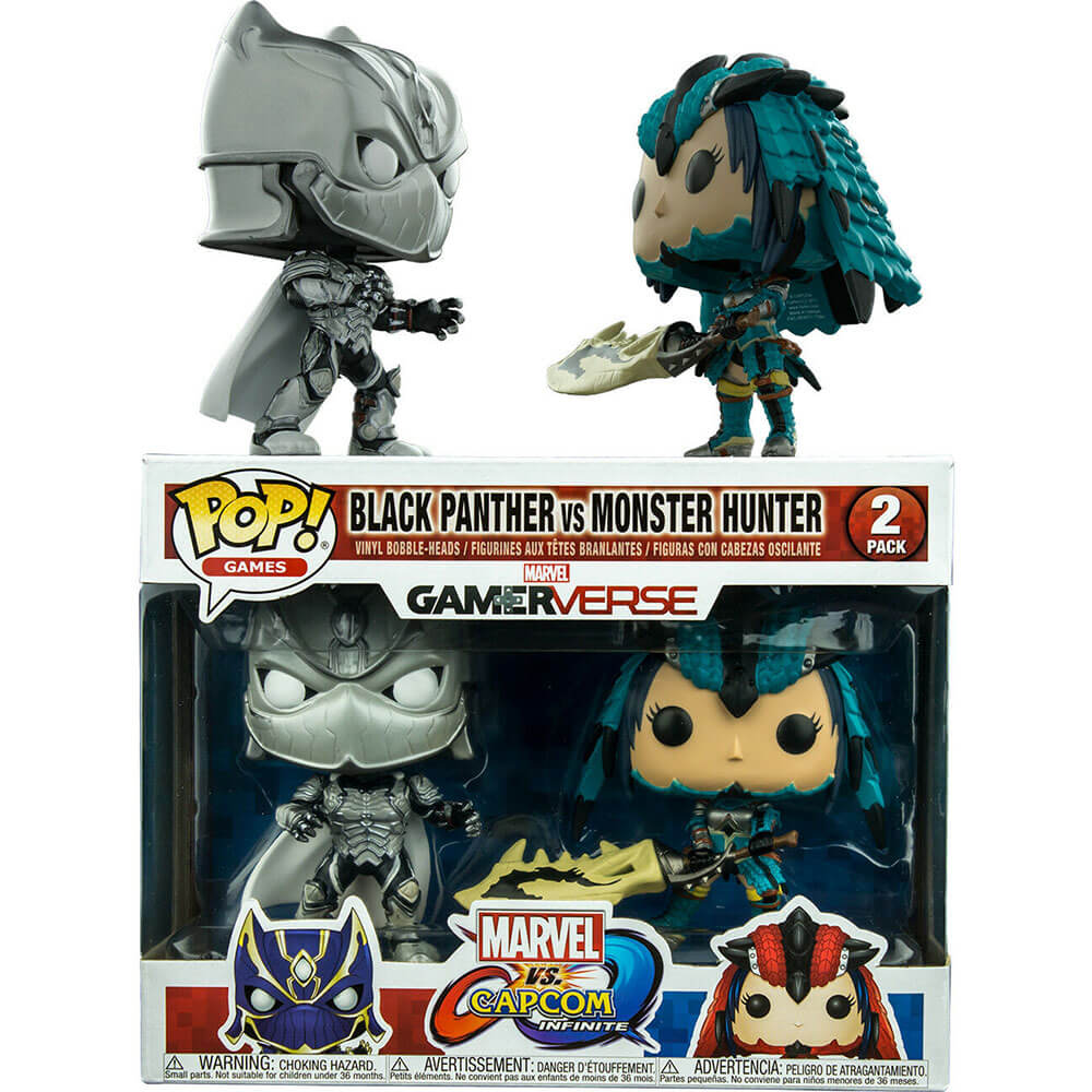 Marvel v Capcom Inf Black Panther & Monster Hunter Pop 2Pk 2