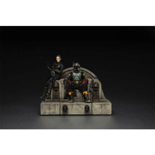 Quantum Mechanix Boba Fett & Fennec Shand on Throne Deluxe 1:10 Statue