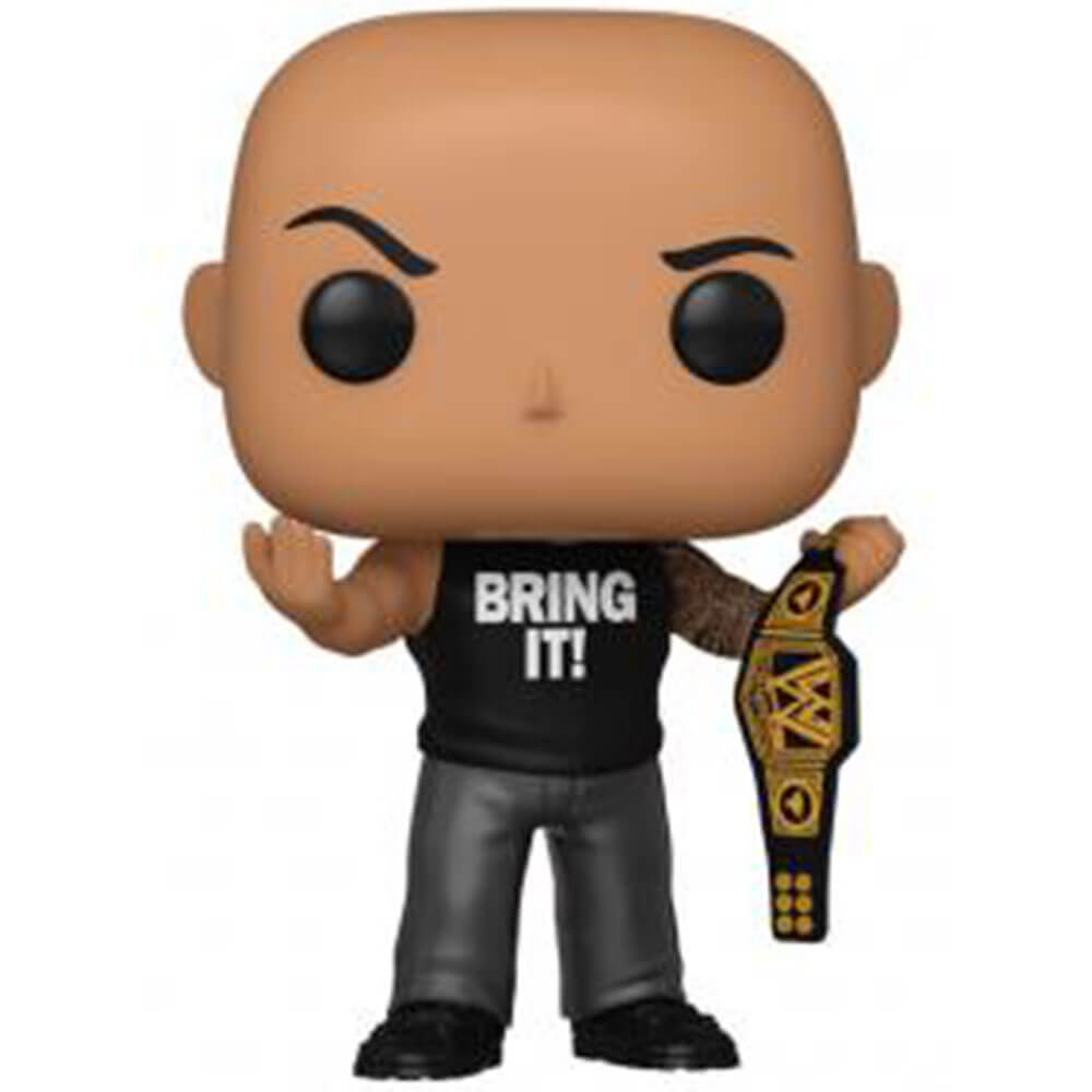 WWE The Rock w/ Belt Metallic US Exclusive Pop! Vinyl