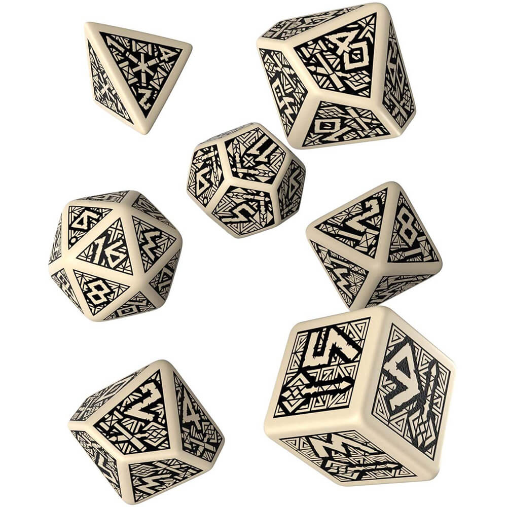 Q Workshop Dwarven Dice Set van 7