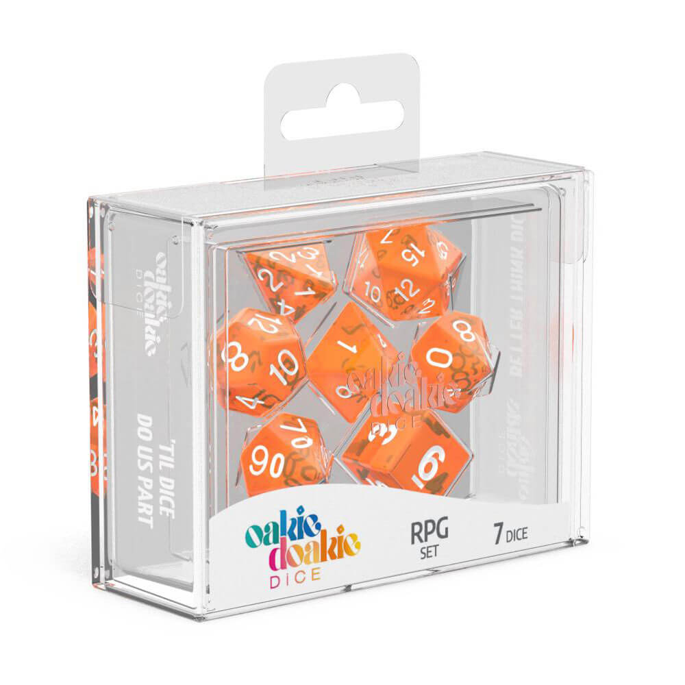 Oakie Doakie RPG Set Translucent Dice 7tlg