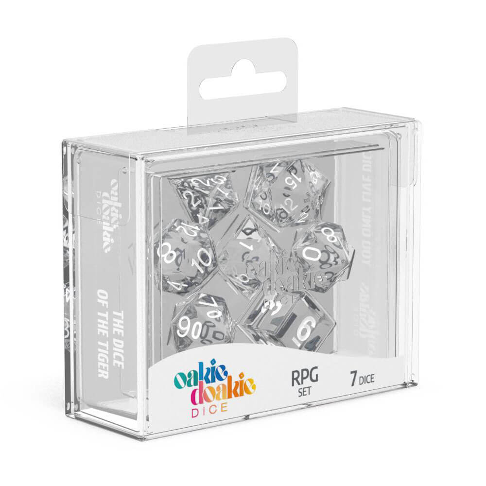 Oakie Doakie RPG Set Translucent Dice 7tlg