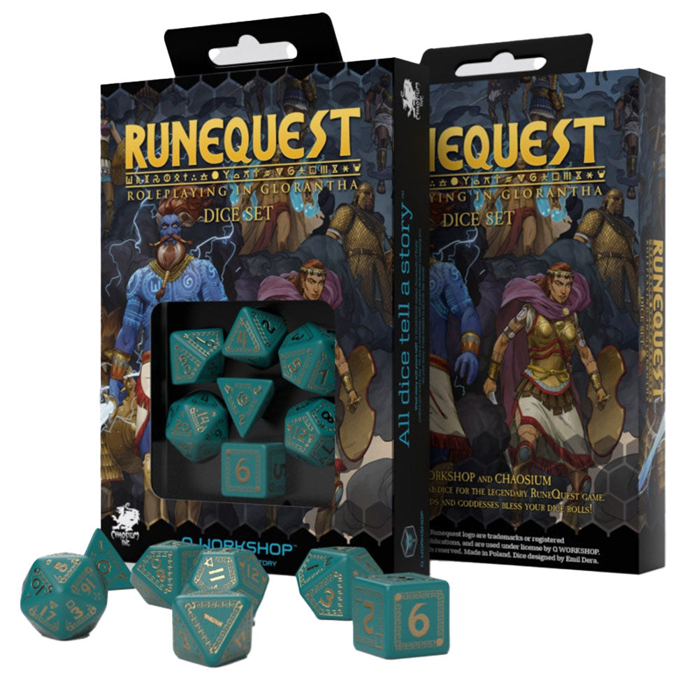 QワークショップRunequest Dice Set 7pcs