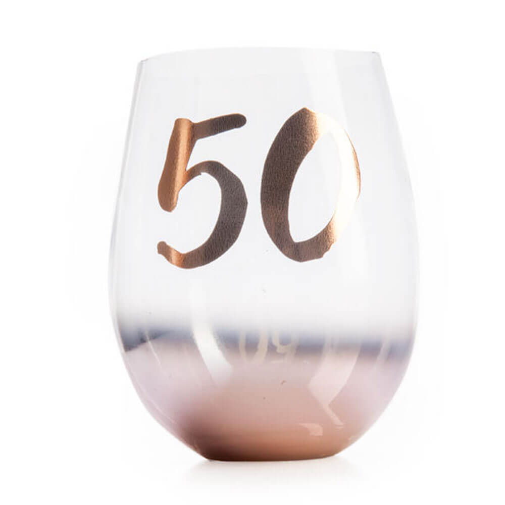 Birthday Blush Stemless Glass