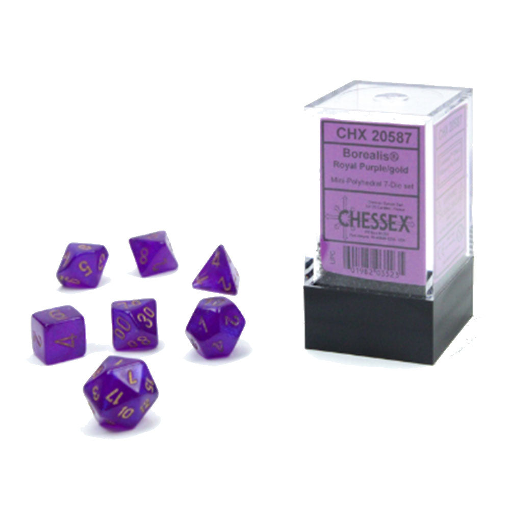 Mini borealis Luminary Polhedral 7-Die zestaw