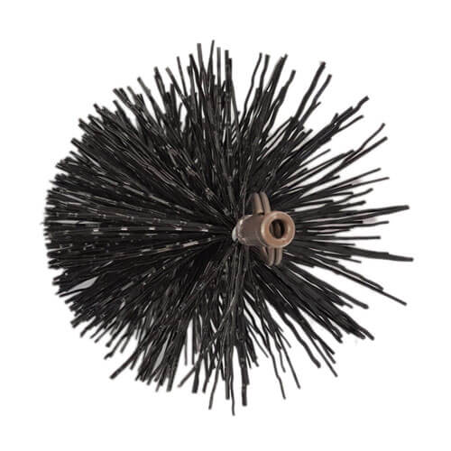 FireUp Black Polypropylene Pull Thru Flue Brush (4 inch)