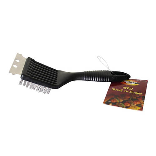 Outdoor Magic Grill Brush Scraper S/Steel Bristles