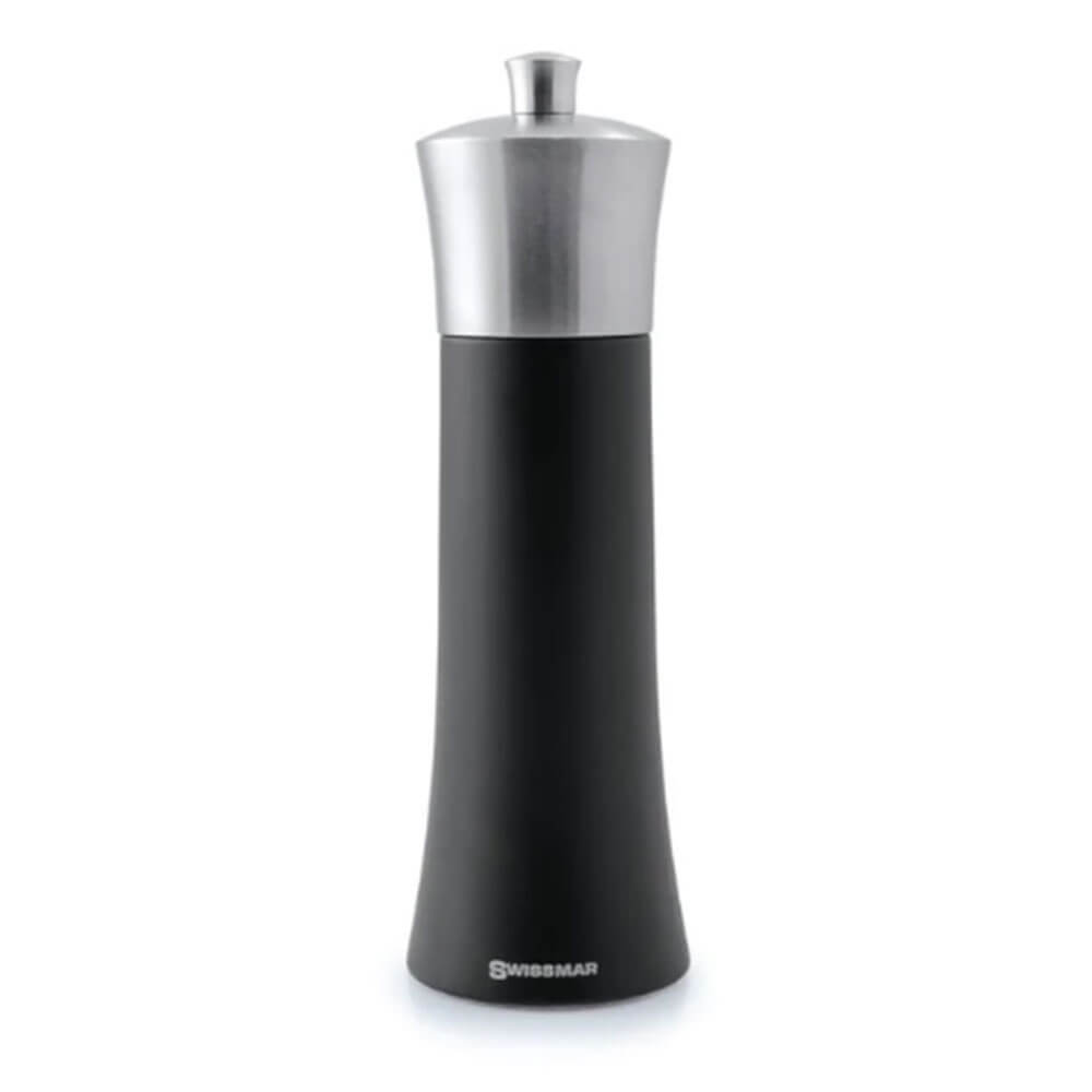 Swismar Torre Black Matte S/Aço Top Salt Mill